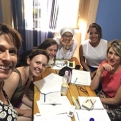 Square italian language school in sicily