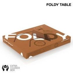 Square table pliante avec dessous de verre foldy table0